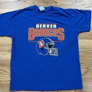 Denver Broncos T Shirt Garan Sz Single Stitch Made In Usa Graph Shirt